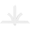Ekena Millwork Redmond Architectural Grade PVC Gable Bracket, 48"W x 30"H x 2"D x 4"F, 15/12 Pitch GBP048X30X0204RED00 - alternate 5